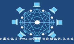 如果忘记了TPWallet的私钥和助记词，怎么办？