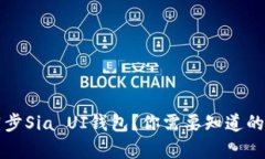  如何有效同步Sia UI钱包？你需要知道的步骤和技