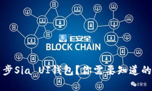  如何有效同步Sia UI钱包？你需要知道的步骤和技巧！