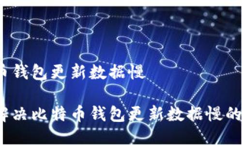 比特币钱包更新数据慢

如何解决比特币钱包更新数据慢的问题？